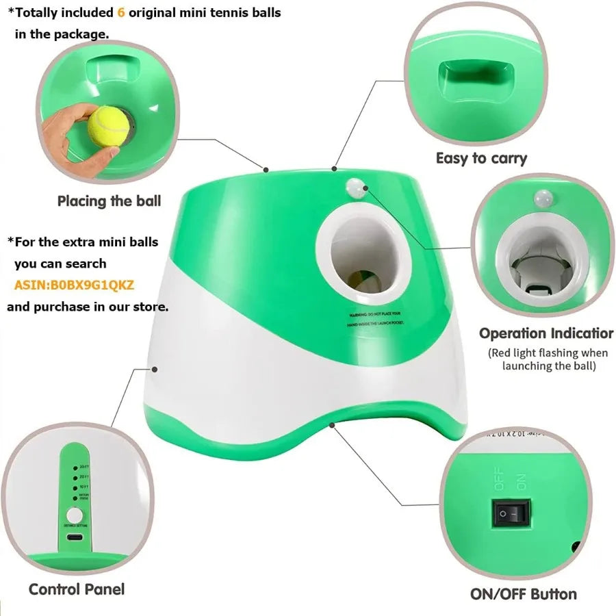 Automatic Dog Ball Launcher – Hands-Free Fetch Toy for Endless Fun🎾🐶