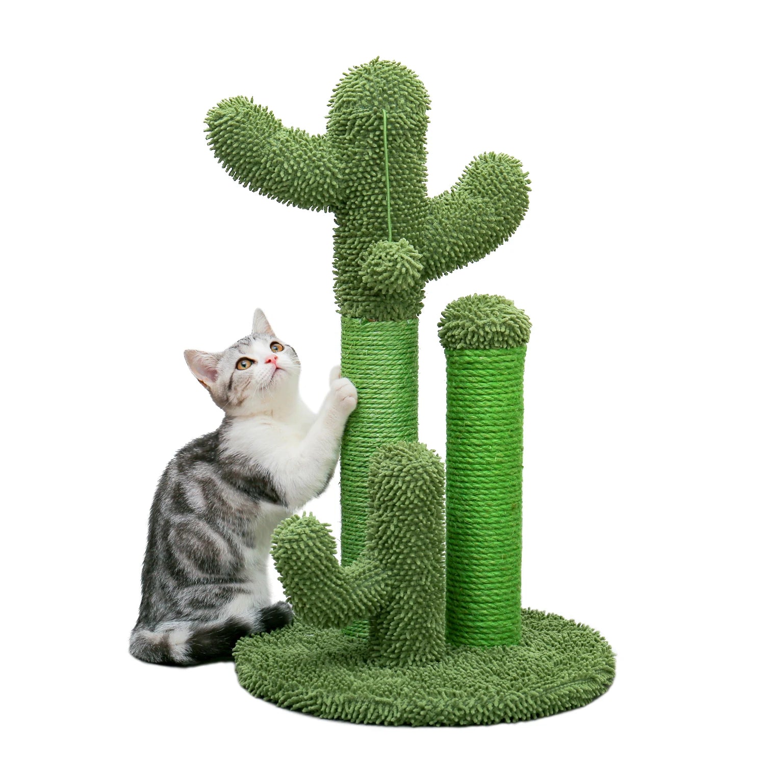 Cactus Cat Scratching Post – Fun, Durable & Interactive Scratch Tower