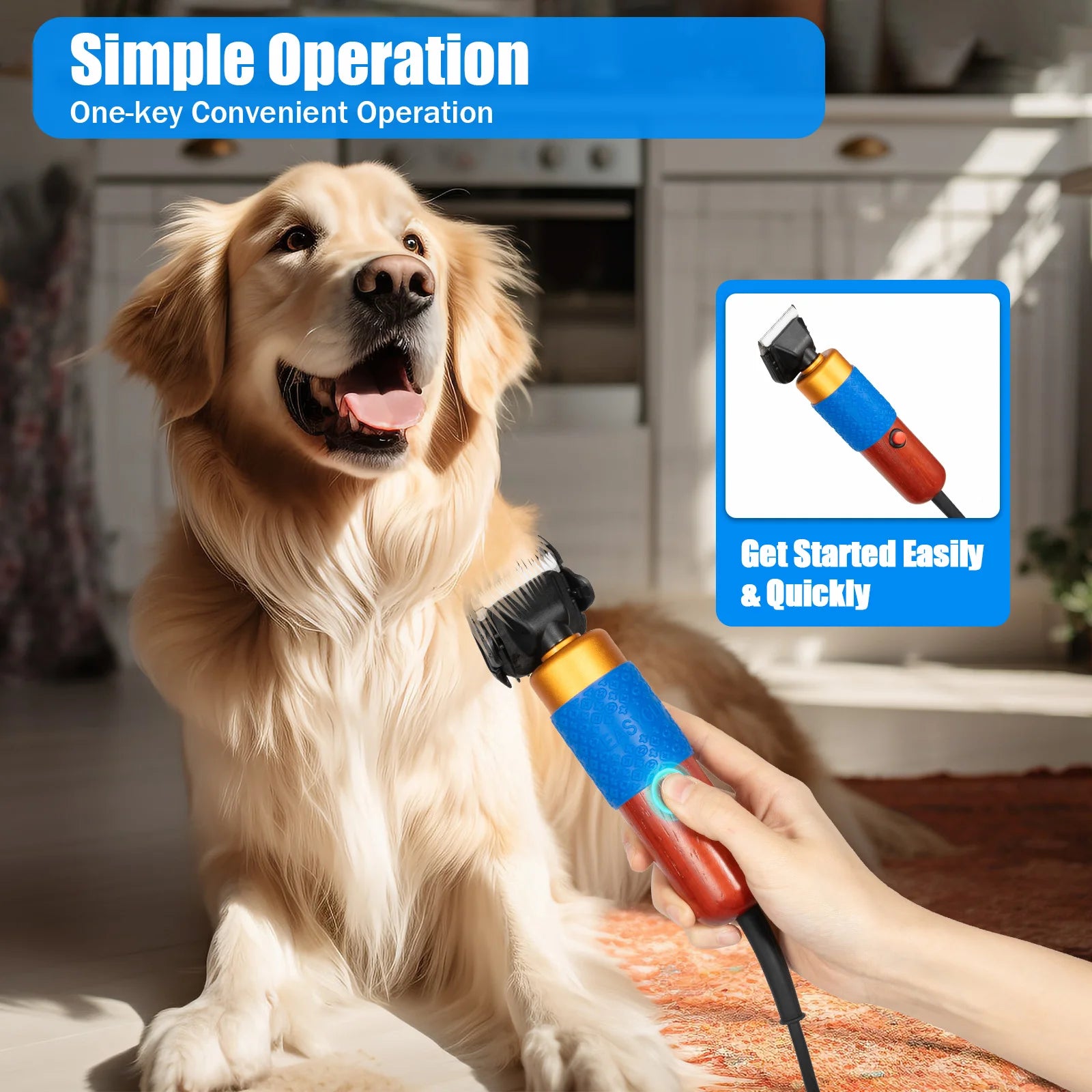 Pet Grooming Clippers – Professional Hair Trimmer for Dogs & Cats ✂️🐾