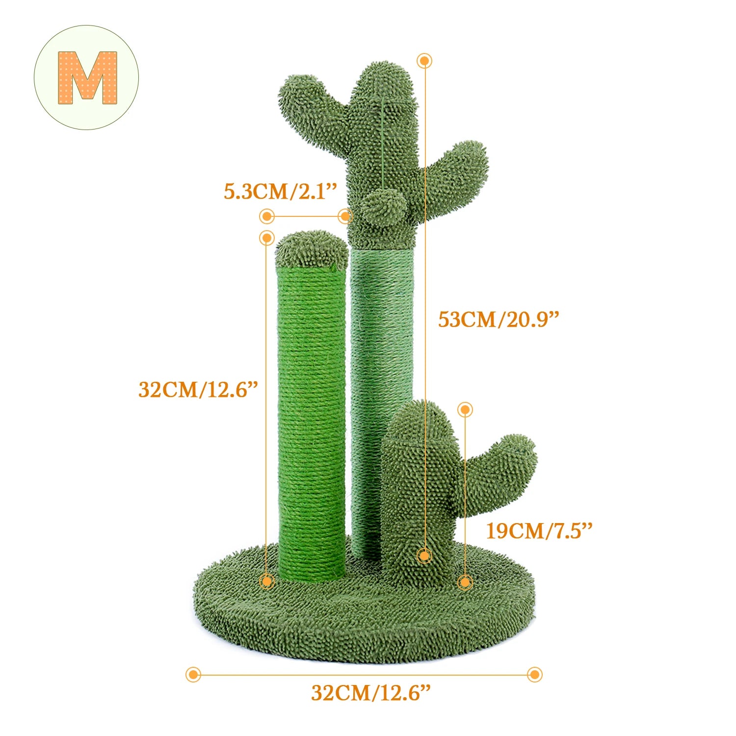 Cactus Cat Scratching Post – Fun, Durable & Interactive Scratch Tower