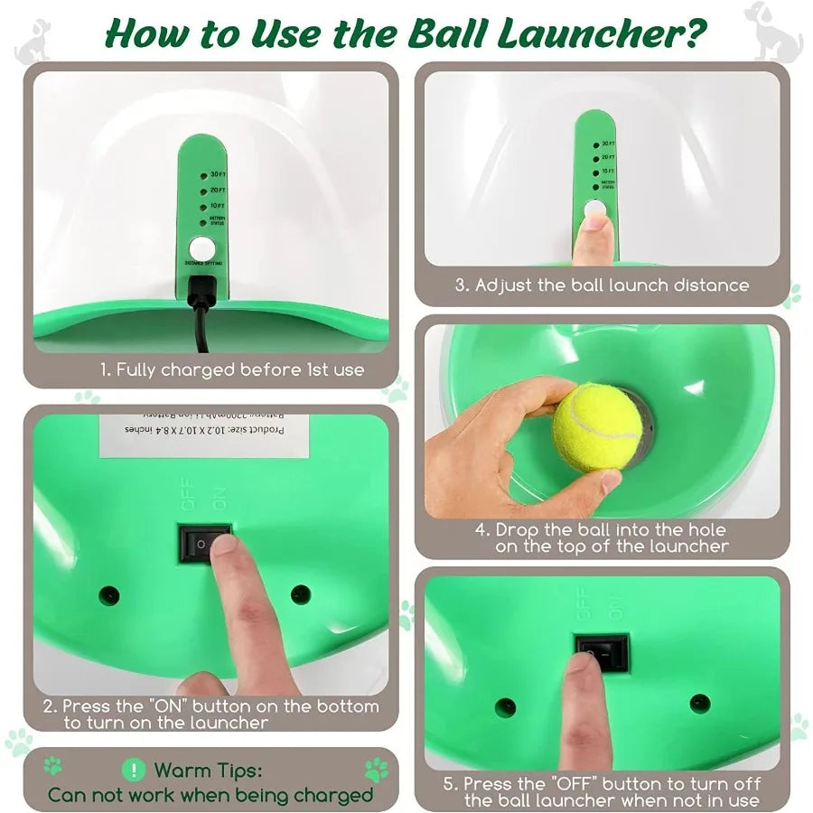 Automatic Dog Ball Launcher – Hands-Free Fetch Toy for Endless Fun🎾🐶