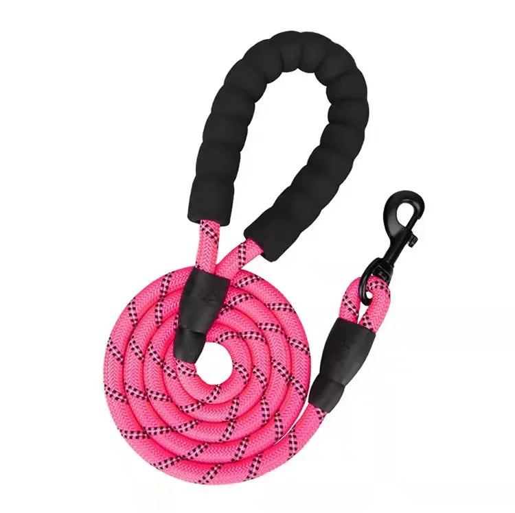 Heavy-Duty Reflective Dog Leash – No-Pull, Durable & Comfortable for All Breeds🐾
