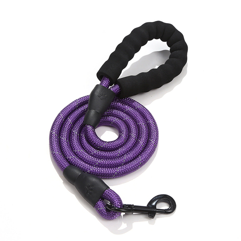 Heavy-Duty Reflective Dog Leash – No-Pull, Durable & Comfortable for All Breeds🐾