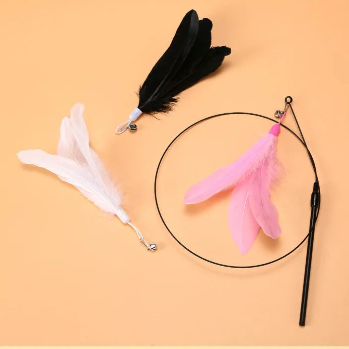Interactive Suction Cup Cat Toy – Hands-Free, Feather Teaser & Fun