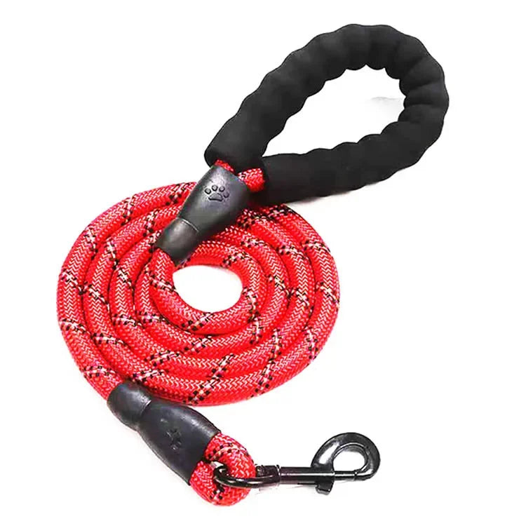 Heavy-Duty Reflective Dog Leash – No-Pull, Durable & Comfortable for All Breeds🐾