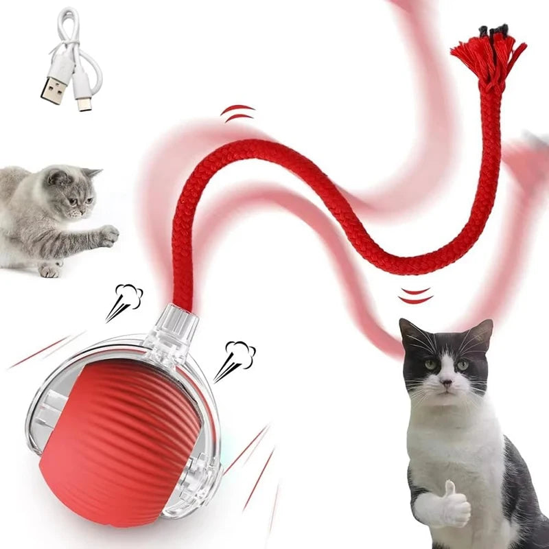 Automatic Interactive Cat Ball – Smart Rolling Toy for Endless Fun