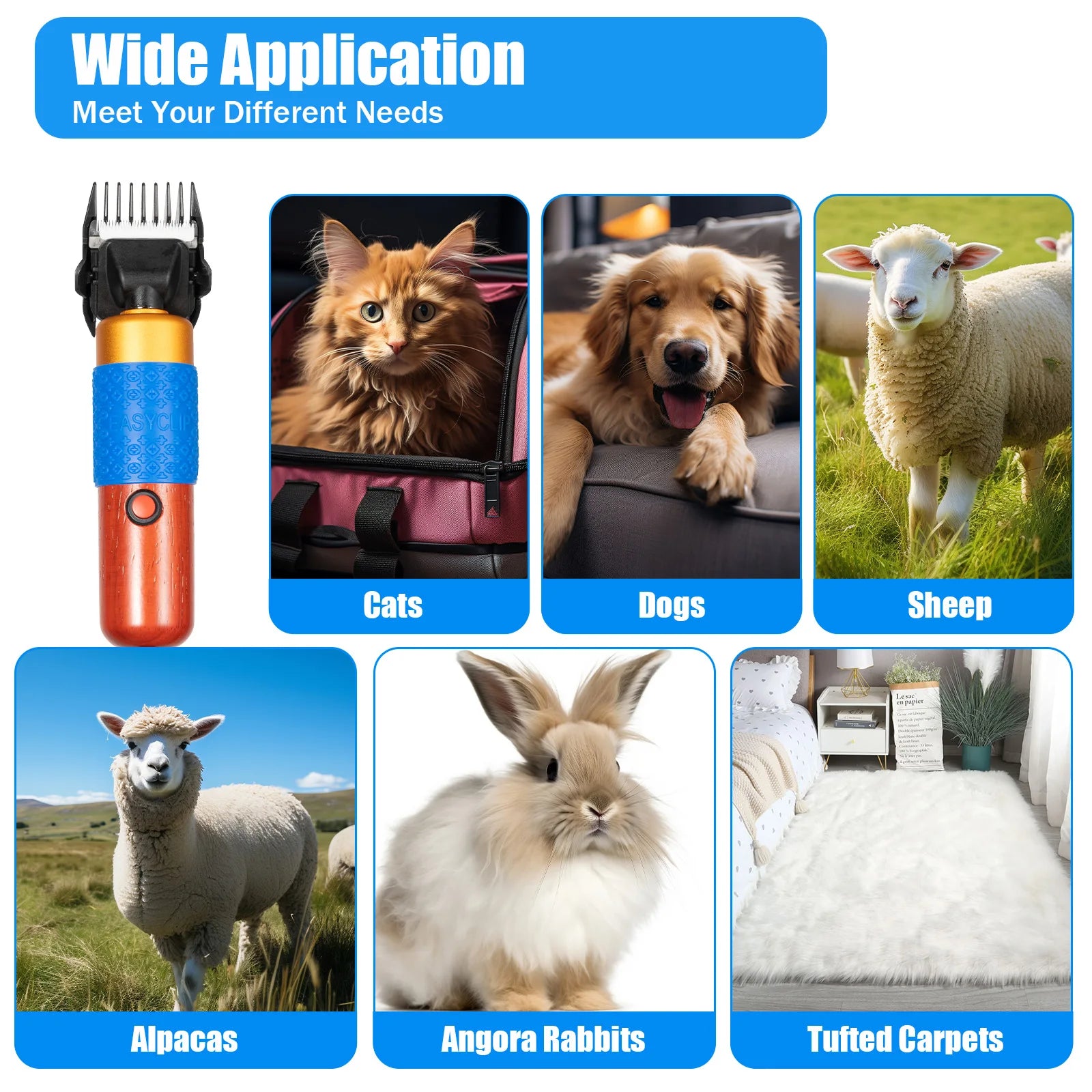 Pet Grooming Clippers – Professional Hair Trimmer for Dogs &amp; Cats ✂️🐾