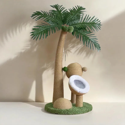 Coconut Tree Cat Scratching Post – Fun, Durable &amp; Interactive Climbing Tower