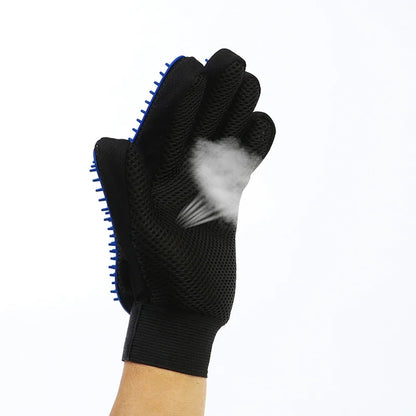 Silicone Pet Grooming Gloves – Gentle Deshedding &amp; Massaging Brush for Cats &amp; Dogs