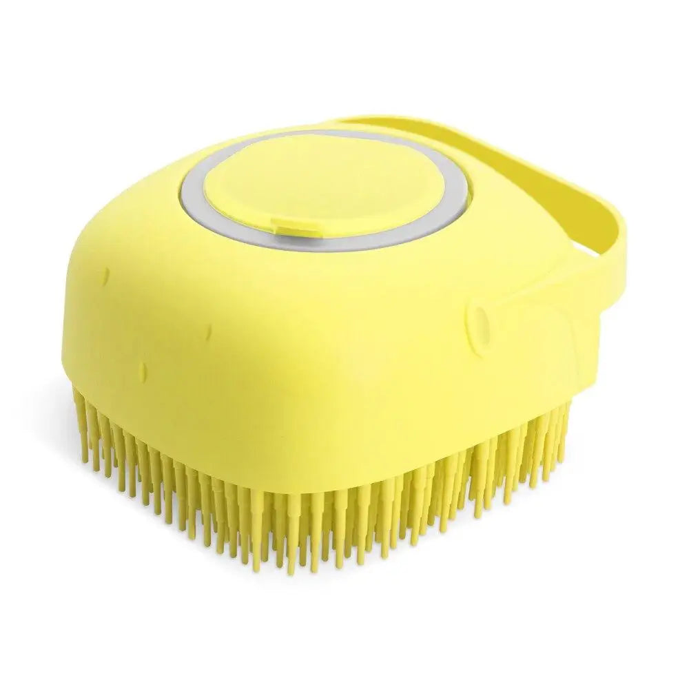Silicone Pet Bath Brush – Soft Scrubber for Dogs &amp; Cats