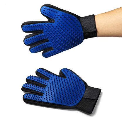 Silicone Pet Grooming Gloves – Gentle Deshedding &amp; Massaging Brush for Cats &amp; Dogs