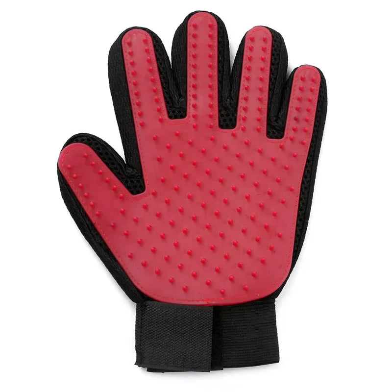 Silicone Pet Grooming Gloves – Gentle Deshedding &amp; Massaging Brush for Cats &amp; Dogs