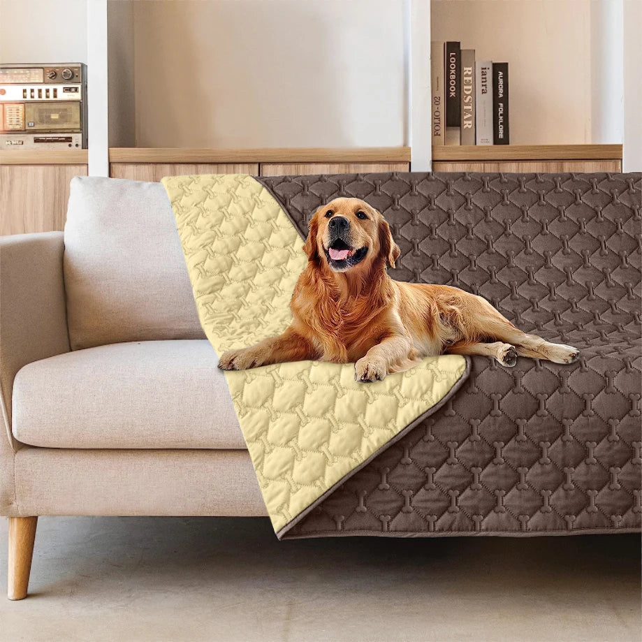 Waterproof Dog Sofa Protector – Reversible Couch &amp; Bed Cover for Pets