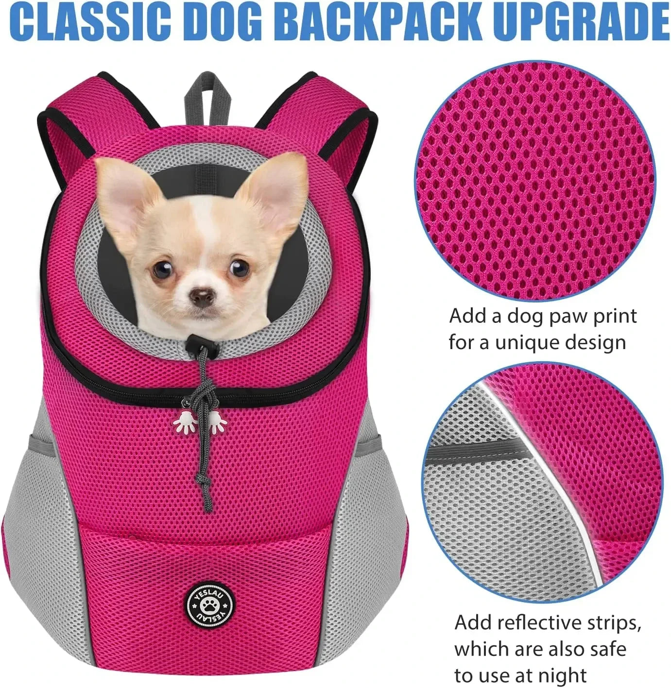 Portable Dog Carrier Bag – Stylish &amp; Secure Pet Travel Bag for Dogs &amp; Cats