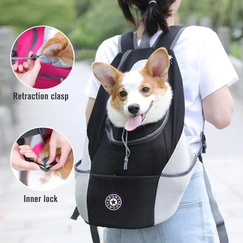 Portable Dog Carrier Bag – Stylish &amp; Secure Pet Travel Bag for Dogs &amp; Cats