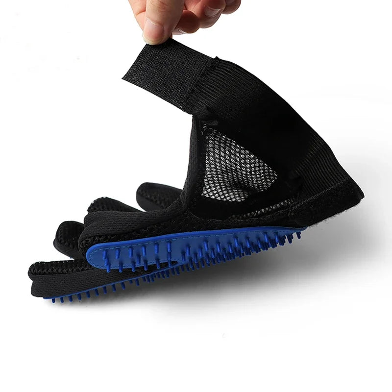 Silicone Pet Grooming Gloves – Gentle Deshedding &amp; Massaging Brush for Cats &amp; Dogs