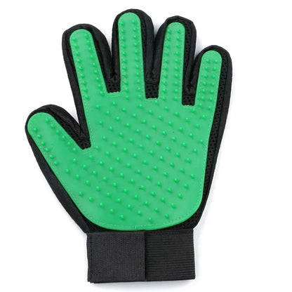 Silicone Pet Grooming Gloves – Gentle Deshedding &amp; Massaging Brush for Cats &amp; Dogs
