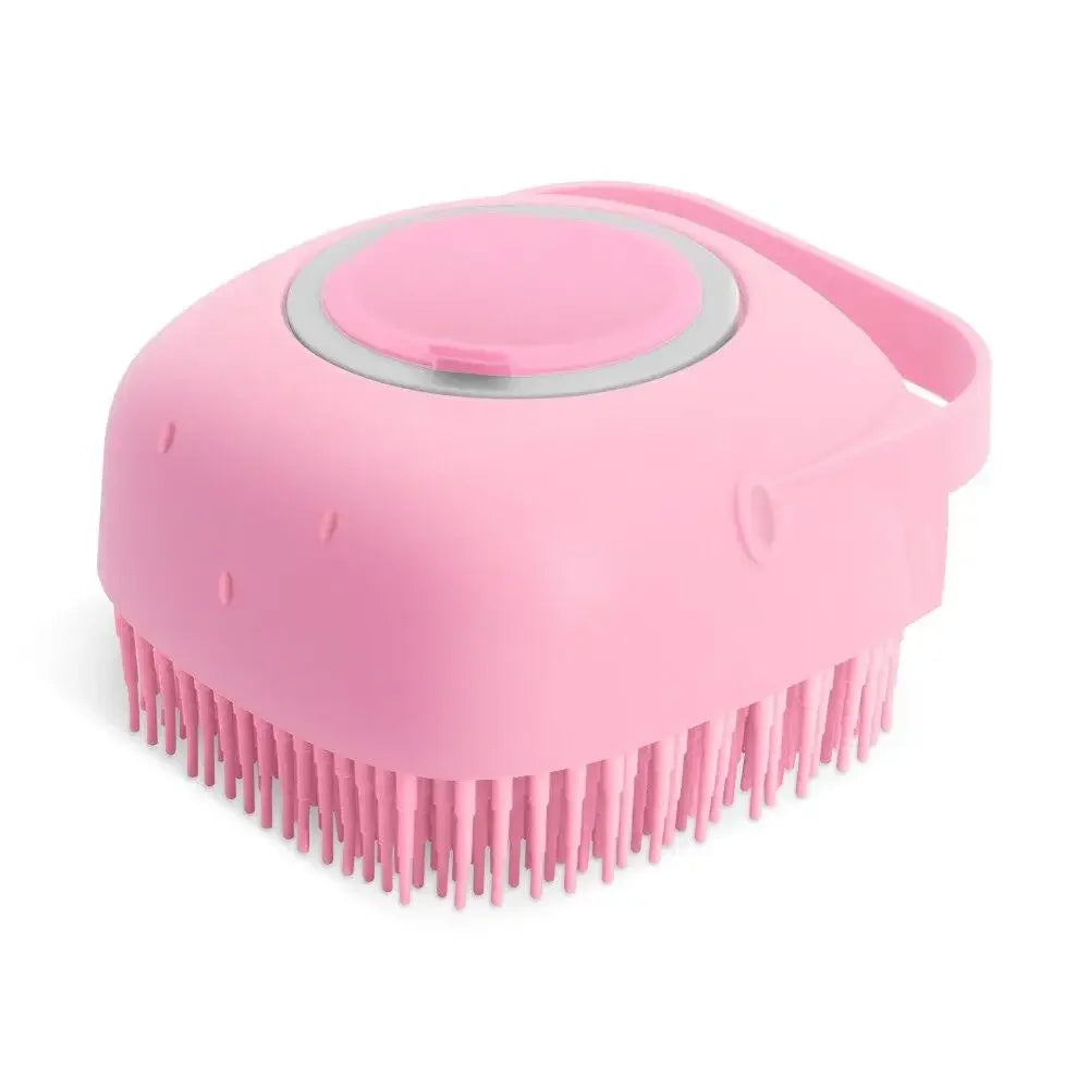 Silicone Pet Bath Brush – Soft Scrubber for Dogs &amp; Cats