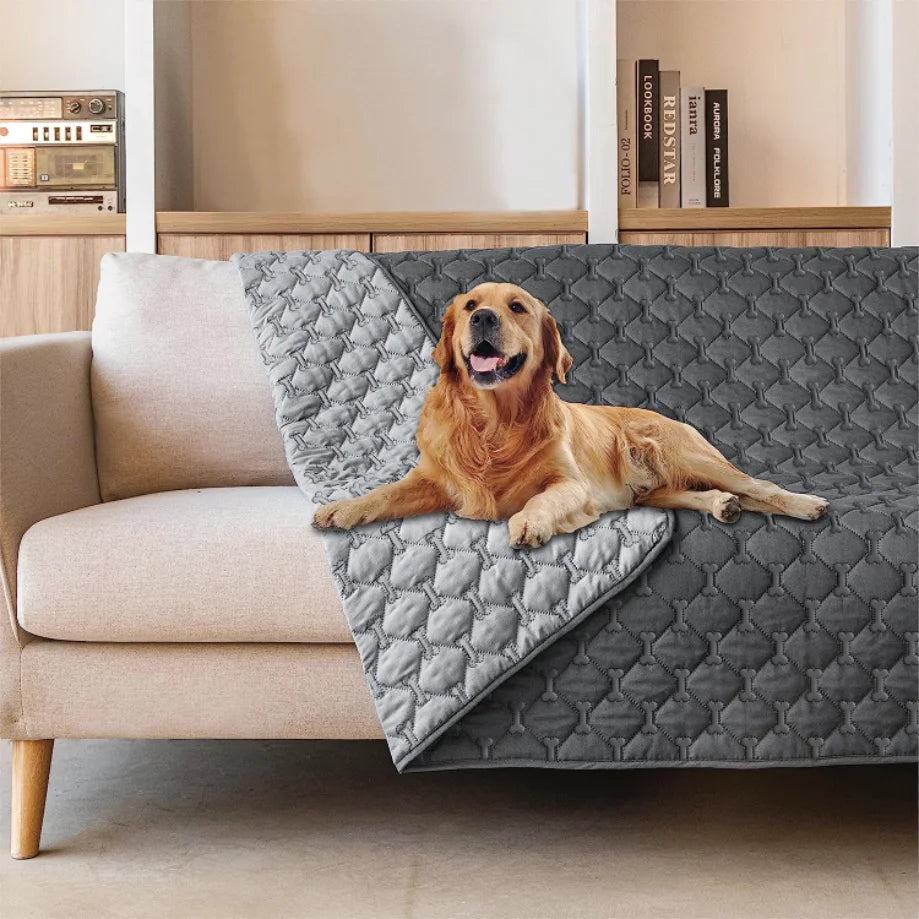 Waterproof Dog Sofa Protector – Reversible Couch &amp; Bed Cover for Pets