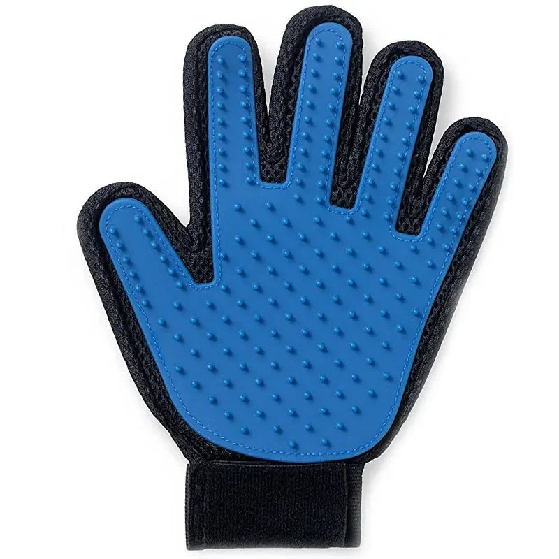 Silicone Pet Grooming Gloves – Gentle Deshedding &amp; Massaging Brush for Cats &amp; Dogs