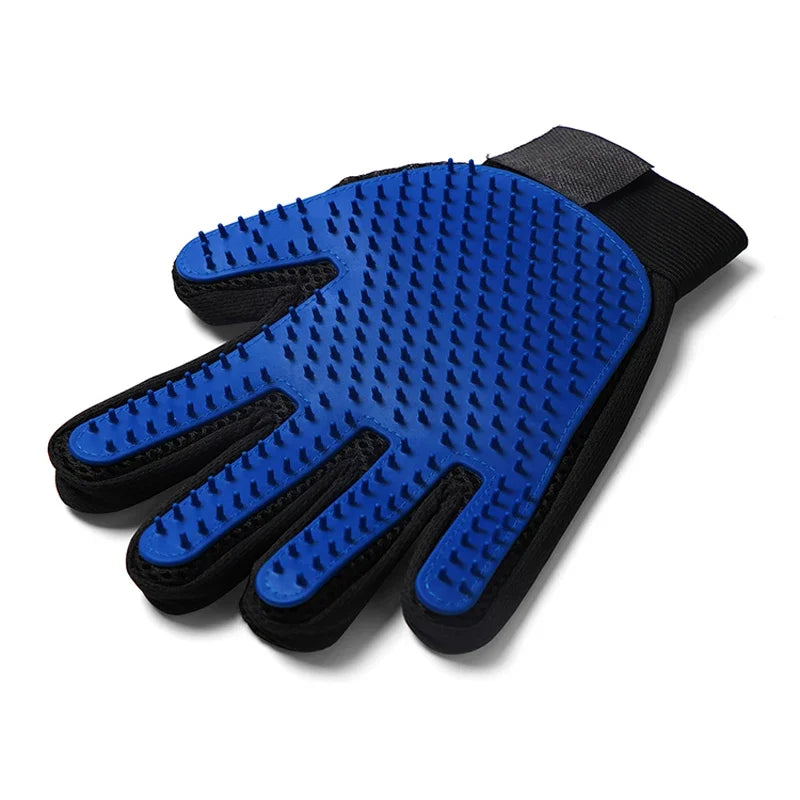Silicone Pet Grooming Gloves – Gentle Deshedding &amp; Massaging Brush for Cats &amp; Dogs