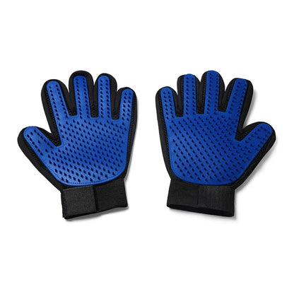 Silicone Pet Grooming Gloves – Gentle Deshedding &amp; Massaging Brush for Cats &amp; Dogs