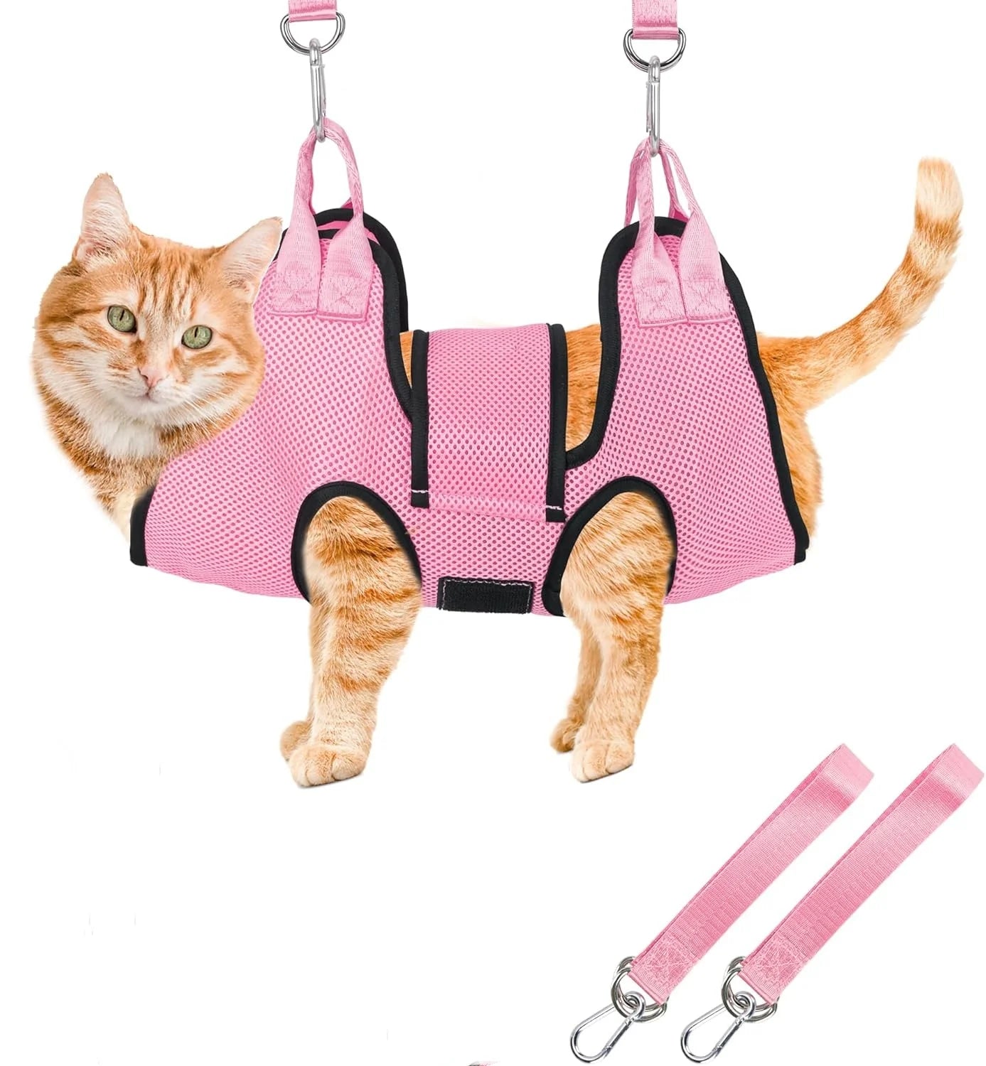 Cat Grooming Hammock – Safe &amp; Easy Nail Trimming, Bathing &amp; Grooming Sling