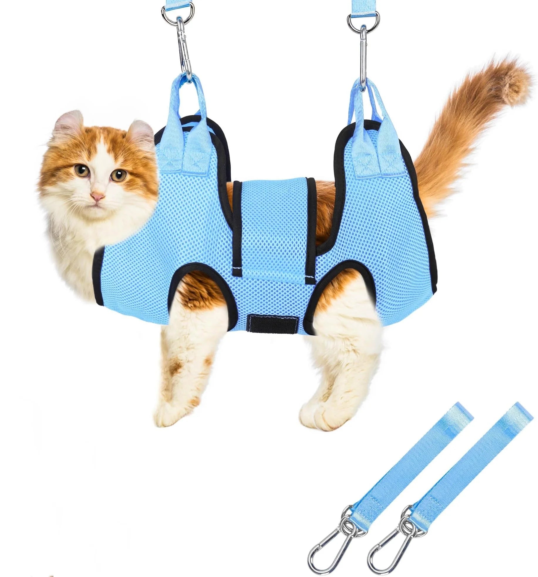 Cat Grooming Hammock – Safe &amp; Easy Nail Trimming, Bathing &amp; Grooming Sling