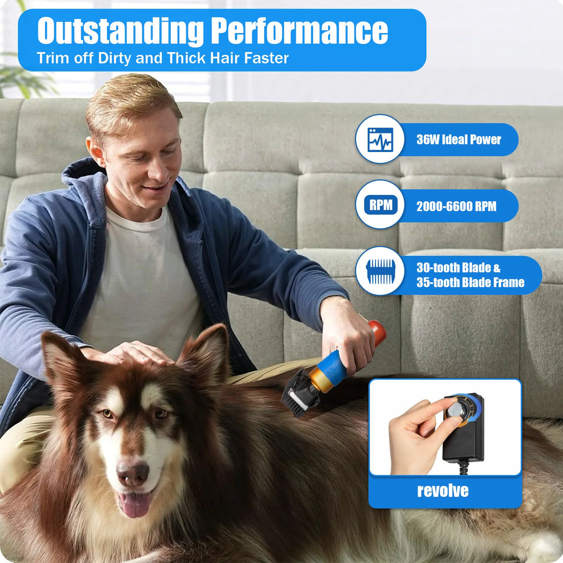 Pet Grooming Clippers – Professional Hair Trimmer for Dogs &amp; Cats ✂️🐾