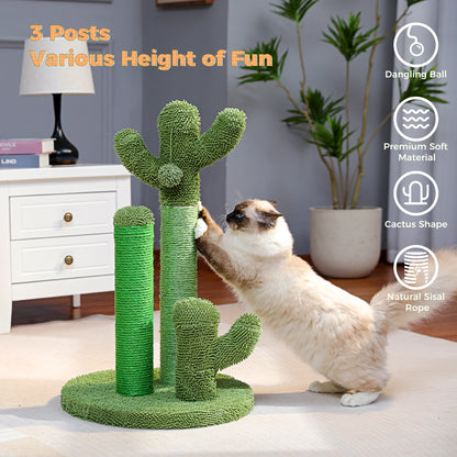 Cactus Cat Scratching Post – Fun, Durable &amp; Interactive Scratch Tower