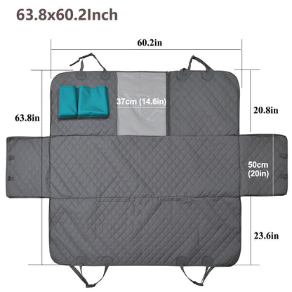 Waterproof Dog Car Hammock – Scratch-Resistant Seat Cover for Pets
