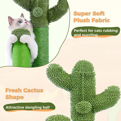 Cactus Cat Scratching Post – Fun, Durable &amp; Interactive Scratch Tower