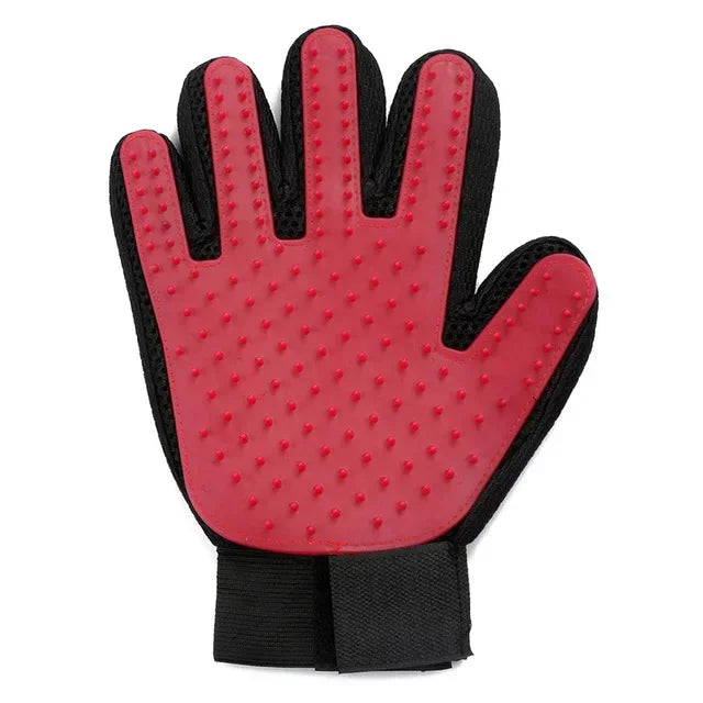 Silicone Pet Grooming Gloves – Gentle Deshedding &amp; Massaging Brush for Cats &amp; Dogs